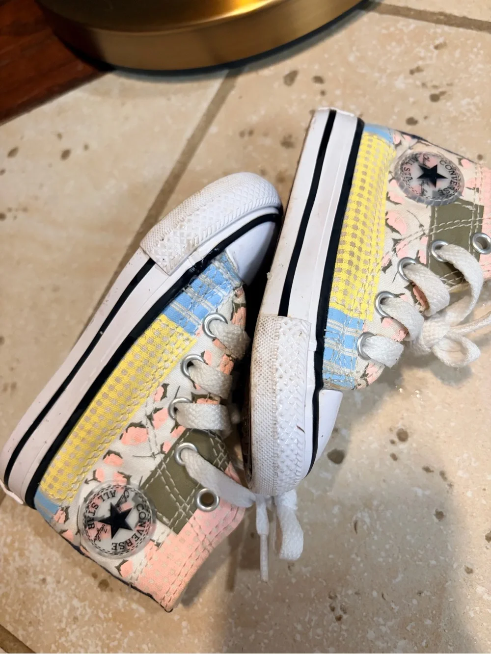 Converse Kids High-Top Sneakers in Pink, Yellow, Blue, White